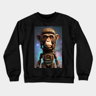 Galactic Guardian | The Cyperpunk Ape Warrior Crewneck Sweatshirt